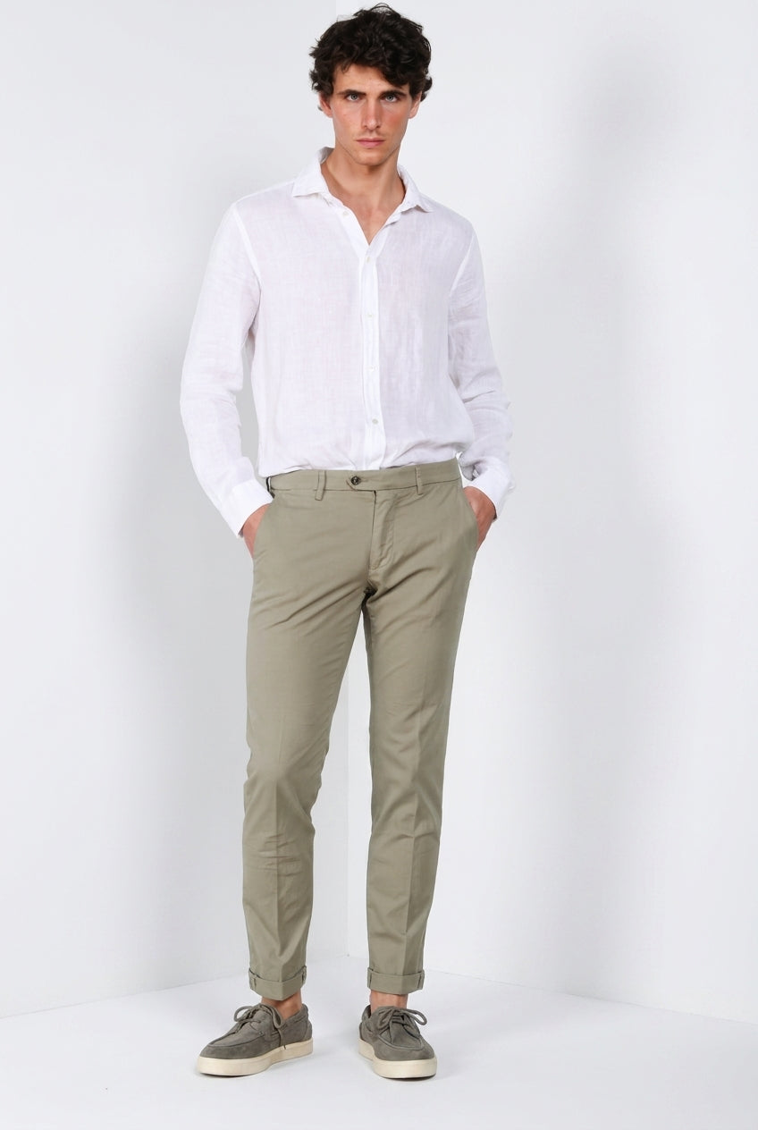 Torino men’s shirt in linen canvas